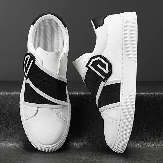 Men's Faux Leather Anti-Slip Sneakers