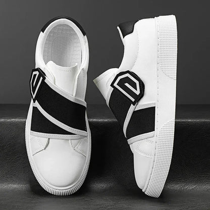 Men's Faux Leather Anti-Slip Sneakers