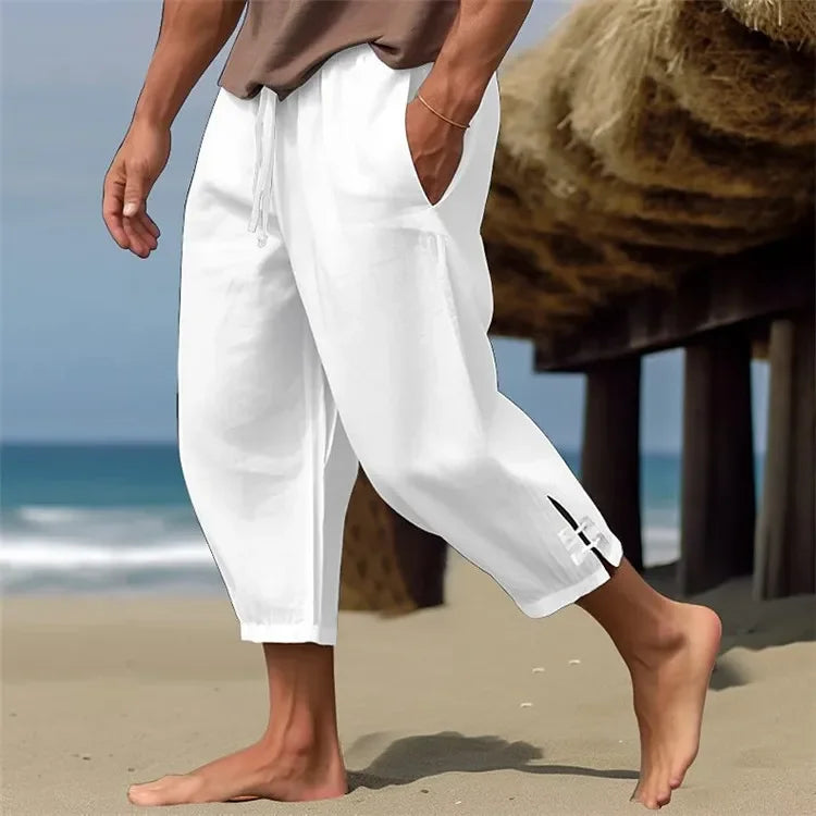 Men's Casual Loose Cotton-Linen Blend Pants