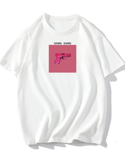 Women's Cotton Casual Loose Fit O-Neck T-Shirt