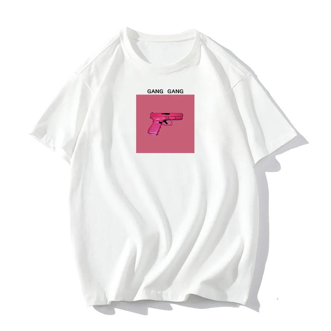Women's Cotton Casual Loose Fit O-Neck T-Shirt