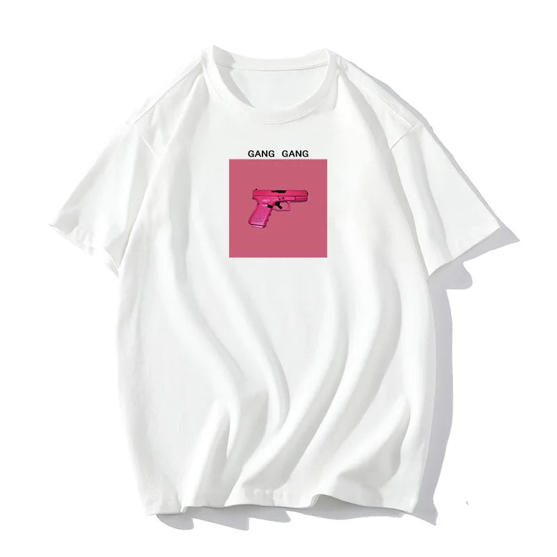 Women's Cotton Casual Loose Fit O-Neck T-Shirt