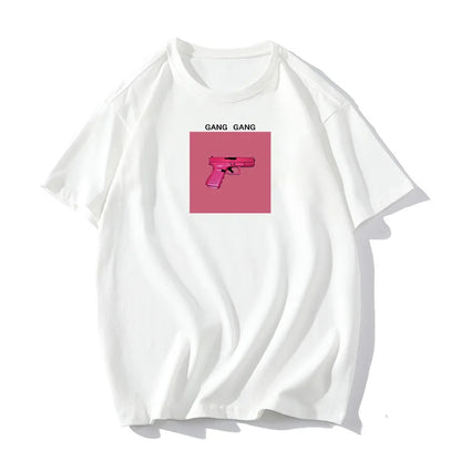 Women's Cotton Casual Loose Fit O-Neck T-Shirt