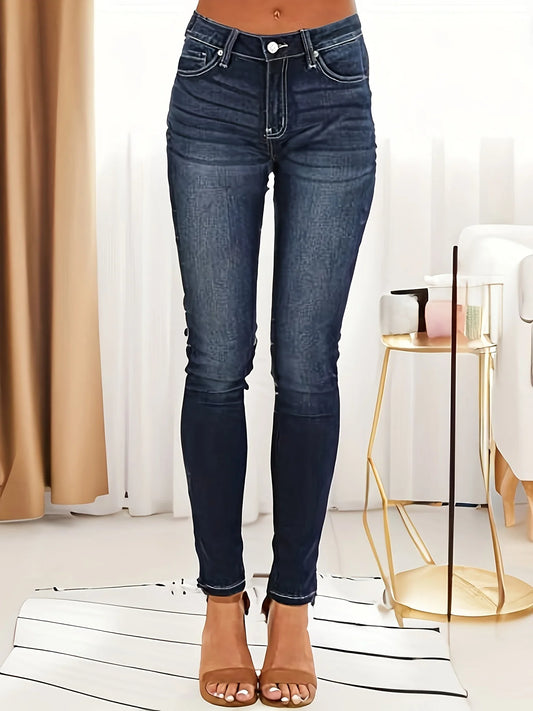 Women's High-Elastic Slim Fit Casual Jeans