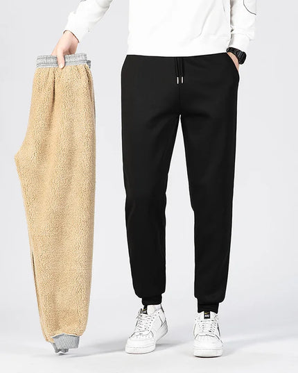 Men's Thick Fleece Drawstring Sweatpants