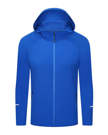 Men's Lightweight Quick-Dry Breathable Hooded Running Jacket