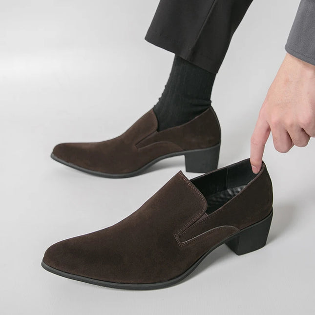 Men's Thick-Soled Loafers with Anti-Slip Sole