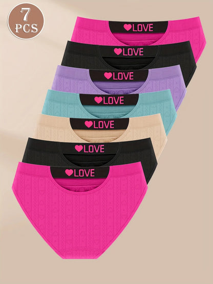 7-Pack of Women's Low-Waisted Underwear