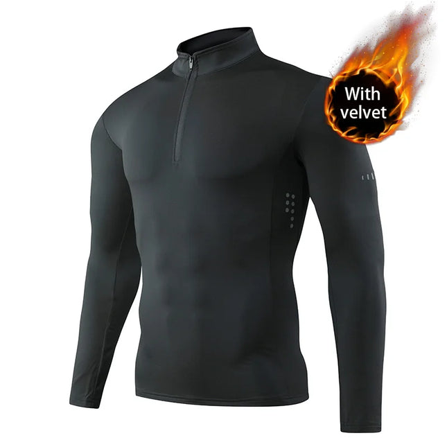 Men's Athletic Long Sleeve Compression Sweater