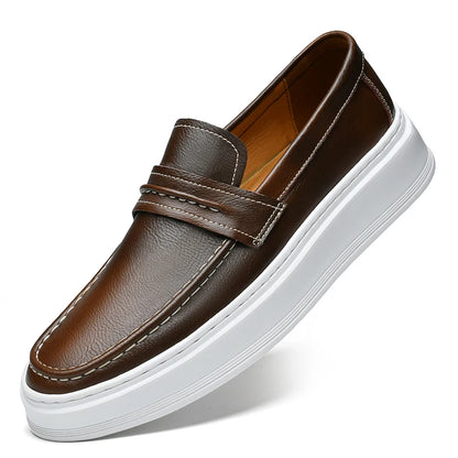 Men's Authentic Leather Dress Loafers