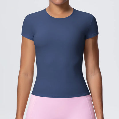 Women's Workout T-Shirt - Quick-Drying, Breathable, Slim Fit