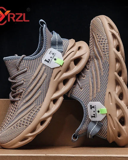 Men's Lightweight Breathable Running Sneakers - Comfortable Non-Slip Footwear