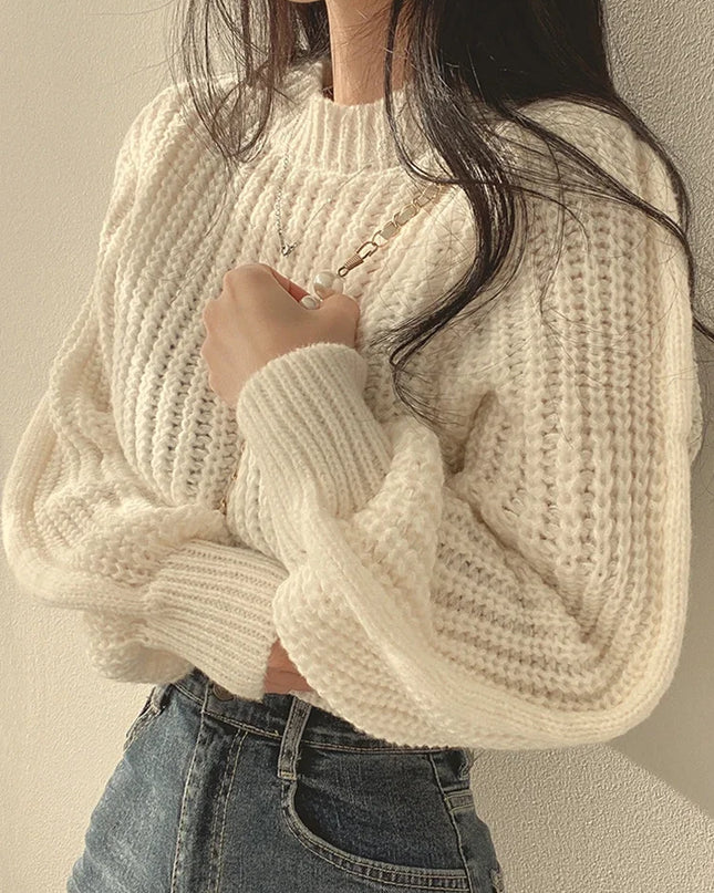 Vintage Harajuku Loose Fit Long Sleeve Women's Sweater
