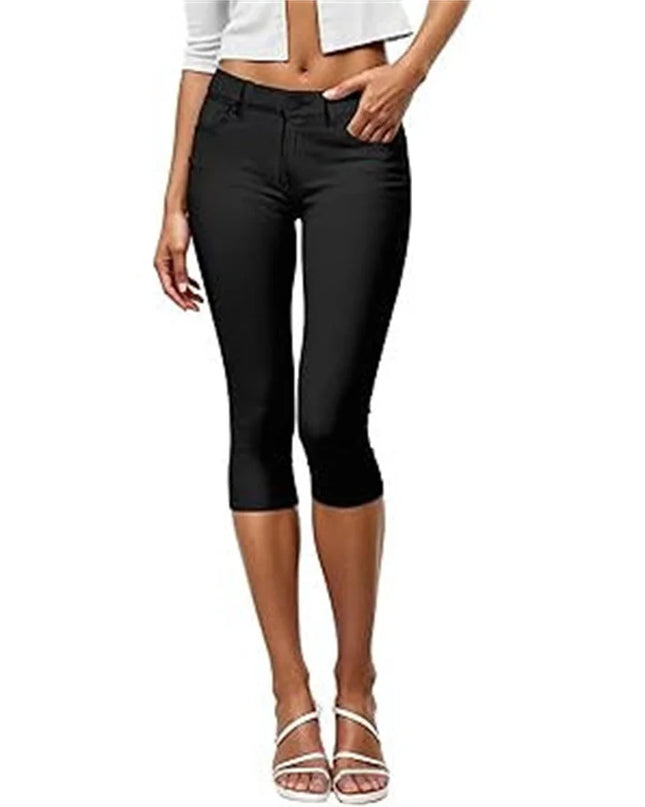 Women's Calf-Length Slim Fit Pants – Elegant & Comfortable Women's Trousers