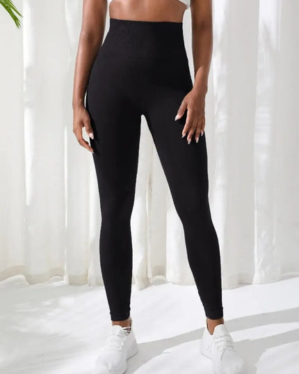 Women's Seamless High-Waist Stretch Fitness Leggings
