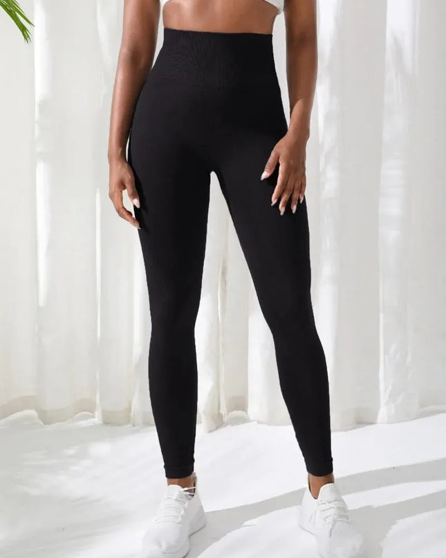 Women's Seamless High-Waist Stretch Fitness Leggings