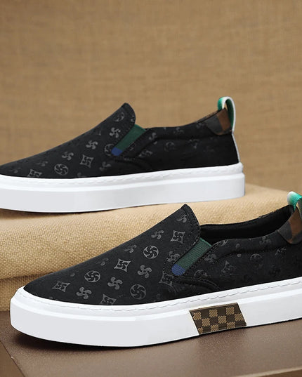 Men's Breathable Slip-On Sneakers - Flat Loafers for Men