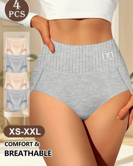 4-Pack Women's High-Waist Tummy Control Shapewear Briefs