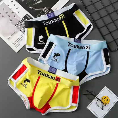 3-Pack Men's Cotton Comfortable and Breathable Boxer Shorts