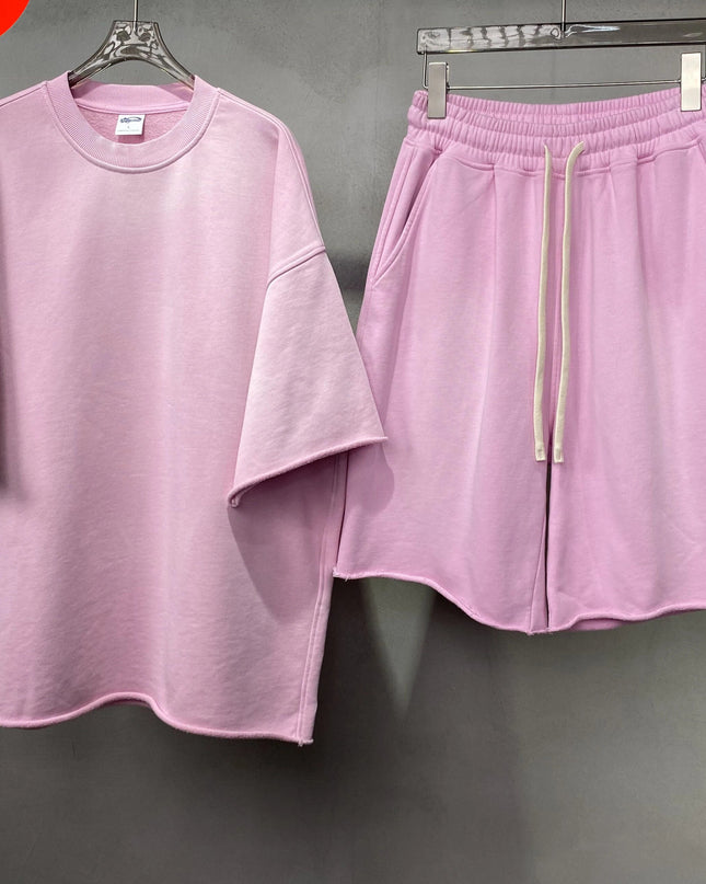 Men's Two-Piece T-Shirt and Shorts Set - Available in Single
