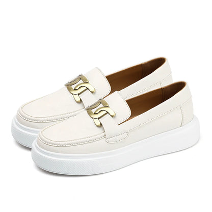 Breathable Faux Leather Women's Loafers