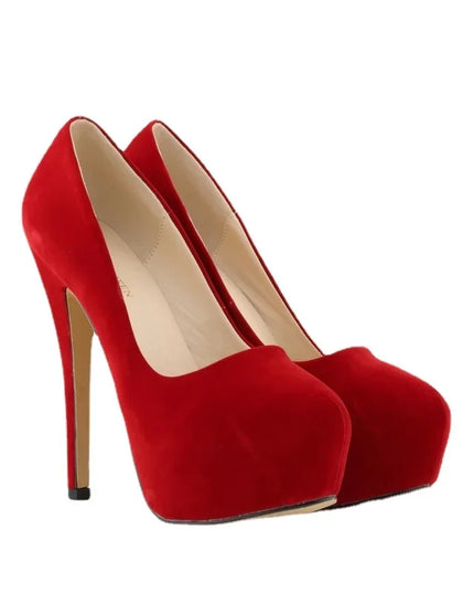 Women's 14cm Platform Heels - Super High Round Toe Stilettos