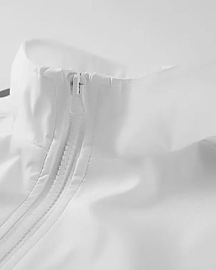 Men's Two-Piece Sportswear Set - Stand Collar Zipper Jacket and Drawstring Joggers