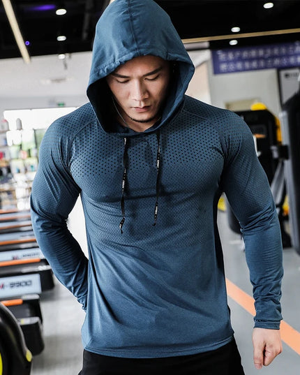 Men's Fitness Hoodie – Workout Sweatshirt for Men, Athletic Training & Gym Activewear
