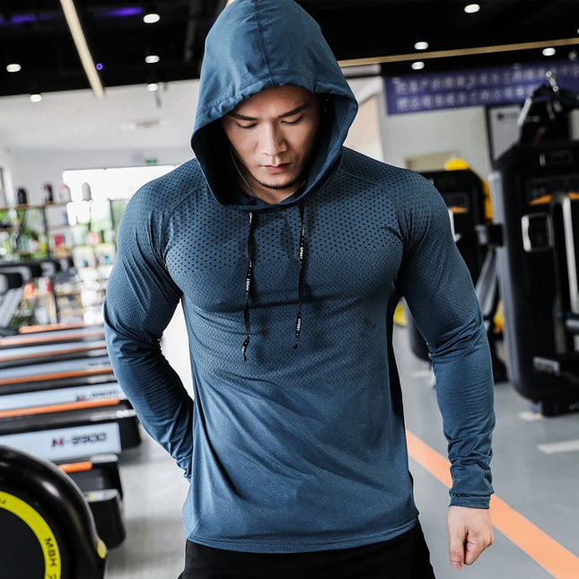 Men's Fitness Hoodie – Workout Sweatshirt for Men, Athletic Training & Gym Activewear