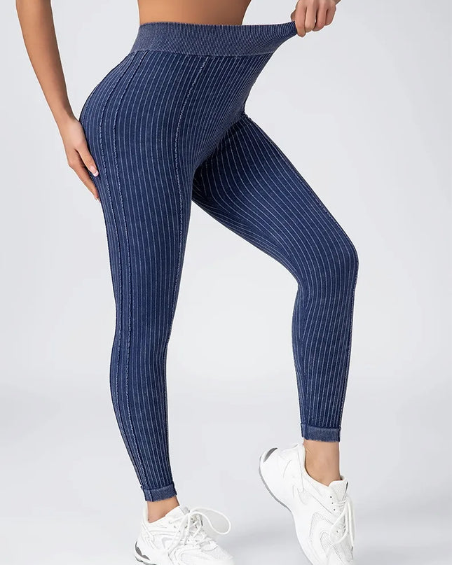 Women's Seamless High-Waist Yoga Pants with Hip-Lifting Design