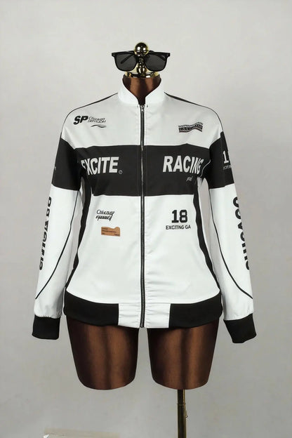 Women's Racer Jacket - Stylish & Lightweight Women's Bomber Jacket