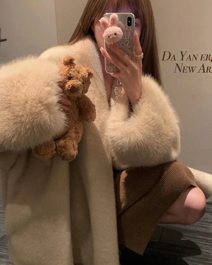 Women's Faux Mink Fur Coat – Thick, Loose Fit, Warm & Stylish Outerwear
