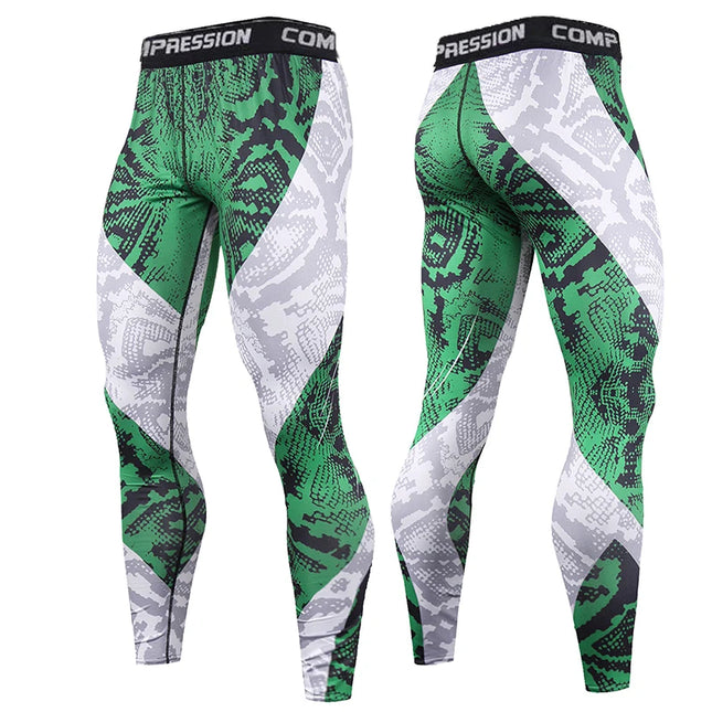 Men's Athletic Compression Pants for Sports and Training