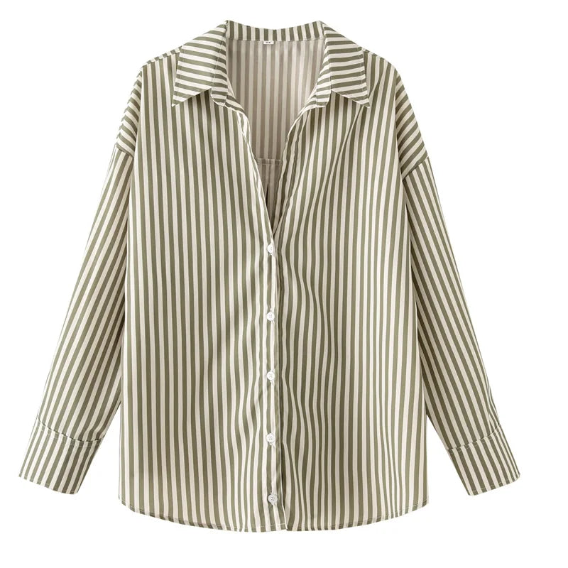 HXAO Women's Oversized Button-Up Shirt
