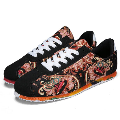 Men's Casual Canvas Lace-Up Sneakers – Comfortable & Stylish Footwear