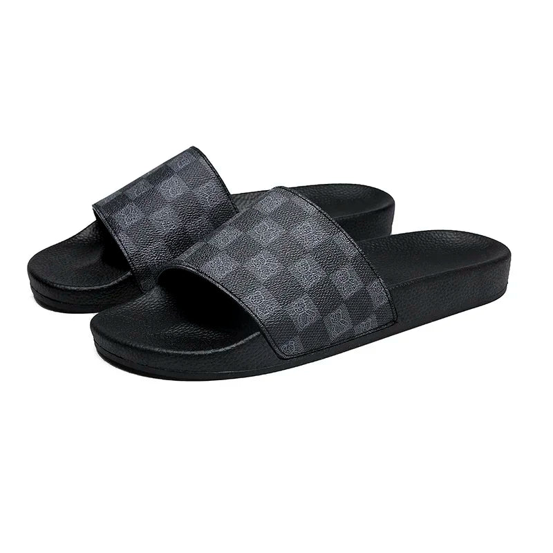 Men's Soft EVA Slide Sandals with Flat Bottoms