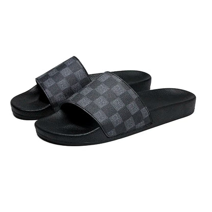 Men's Soft EVA Slide Sandals with Flat Bottoms