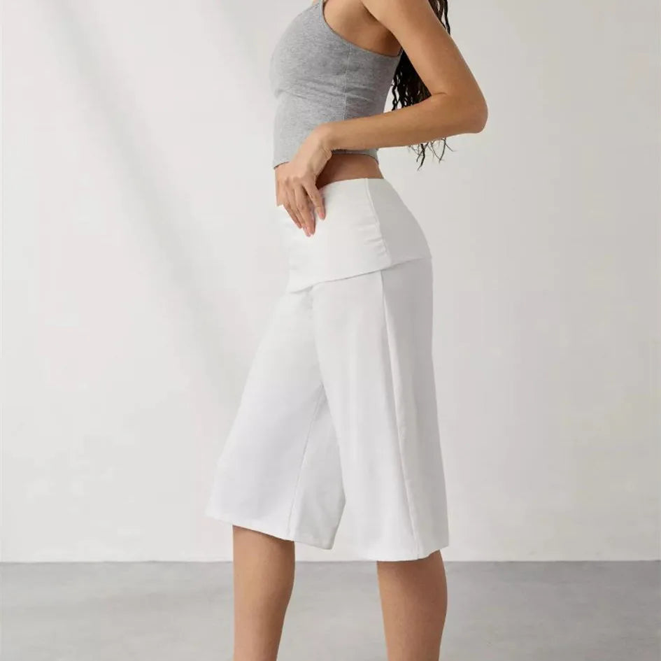 Women’s Capri Pants with Elastic Waist