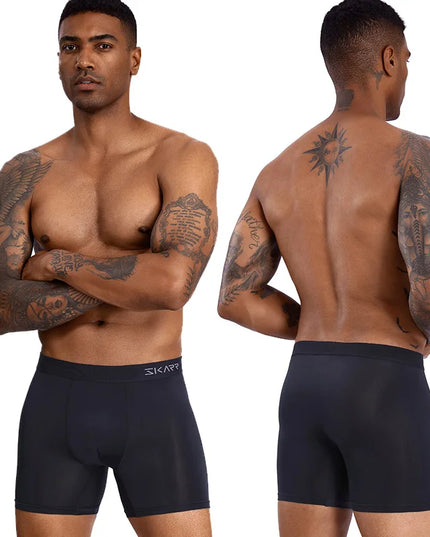 5-Pack Men's Stretch Boxer Briefs – Comfortable, Slim Fit Underwear for Men