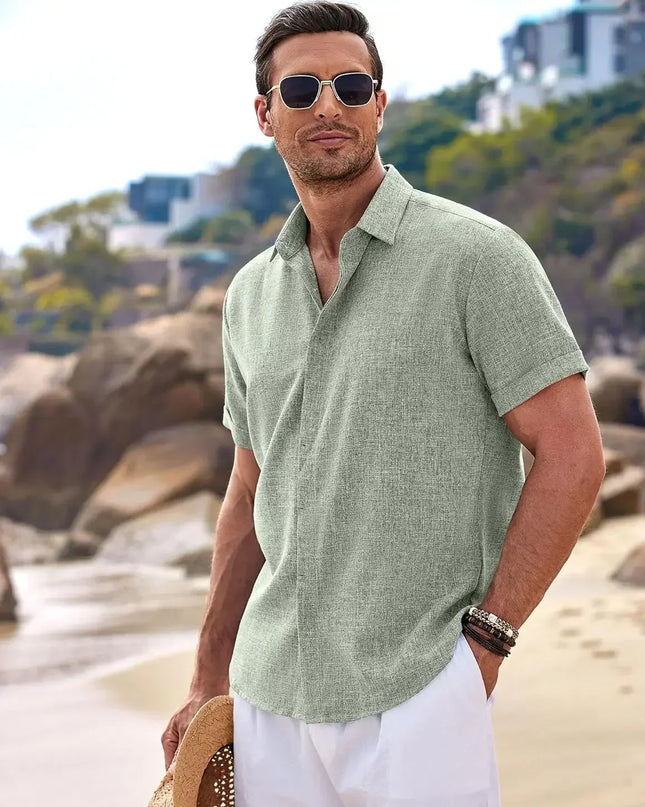 Men's Casual Button-Down Shirt