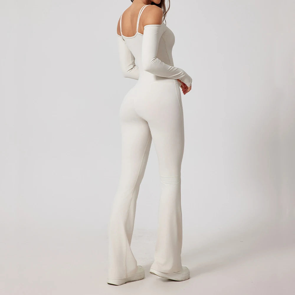 Women's Flared Jumpsuit Bodysuit – Stylish & Comfortable Women's Jumpsuit for All Occasions