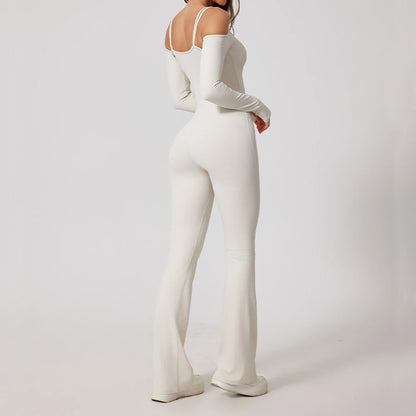 Women's Flared Jumpsuit Bodysuit – Stylish & Comfortable Women's Jumpsuit for All Occasions