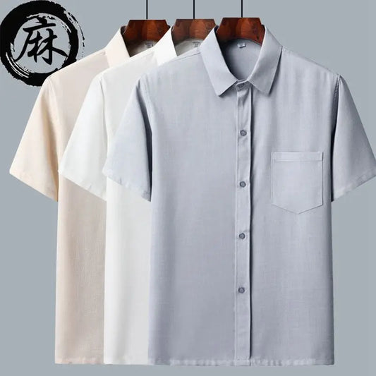 Men's Two-Piece Shirt and Drawstring Pants Set – Stylish Casual Outfit for Men