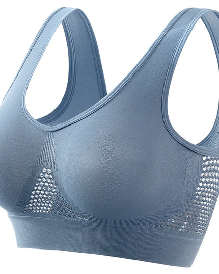 Women's Breathable Sports Bra with Soft Push-Up Support