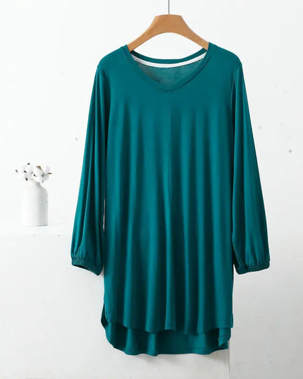 Women's V-Neck Loose Fit Tunic Top