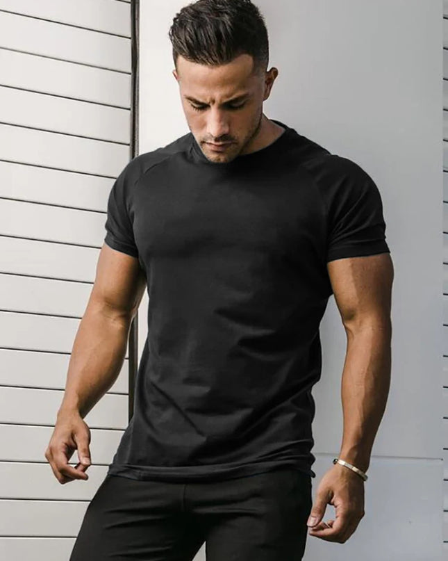 Men's Short Sleeve Fitness Compression T-Shirt - Various Colors