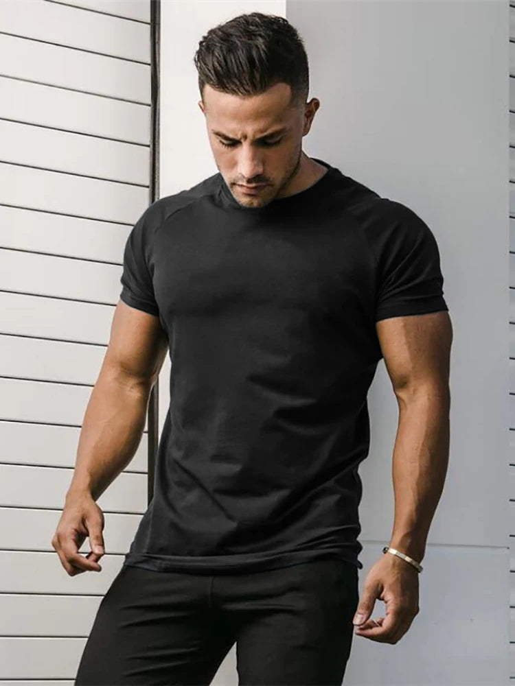 Men's Short Sleeve Fitness Compression T-Shirt - Various Colors