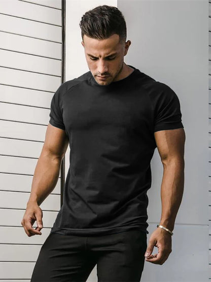 Men's Short Sleeve Fitness Compression T-Shirt - Various Colors