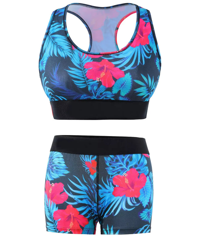 PSD Women's Graffiti Print Two-Piece Bikini Set