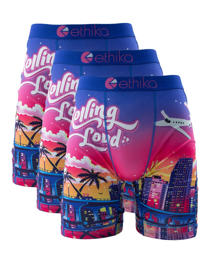 ETHIKA Men's 3-Pack Breathable Mesh Crotch Boxer Briefs